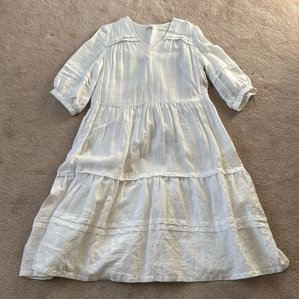 Tyler boe cotton linen dress Sz XS